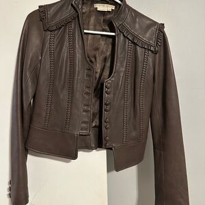 To the Max Dark Brown Leather Jacket